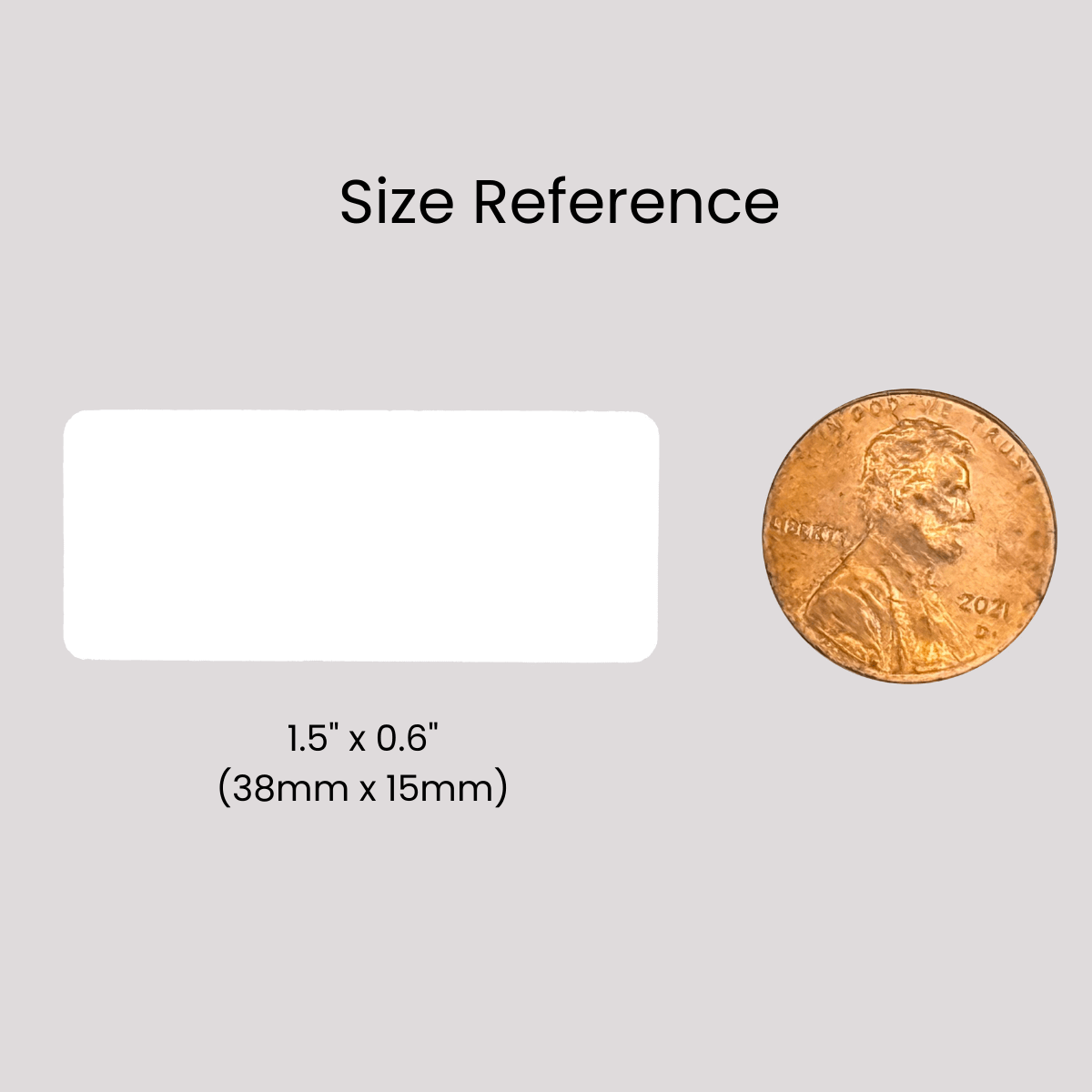 250 Clear No Residue Tamper-Evident Security Labels TamperGuard® Seal Sticker, Rectangle 1.5" x 0.6" (38mm x 15mm).