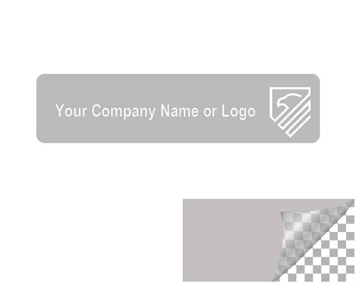 5,000 Grey TamperColor® Tamper Evident Security Label Seal Sticker, Rectangle 2" x 0.5" (51mm x 13mm). Custom Print. >Click on item details to customize it.