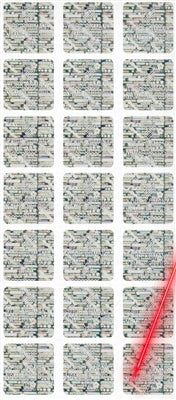 5,000 Tamper Evident Holographic Bright Silver Security Label Seal Sticker, Square 0.75" (19mm). Demetalized Laser Customization. >Click on item details to customize it.