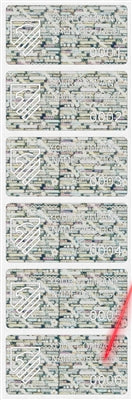 5,000 Tamper Evident Holographic Bright Silver Security Label Seal Sticker, Rectangle 2" x 1" (51mm x 25mm). Demetalized Laser Customization. >Click on item details to customize it.