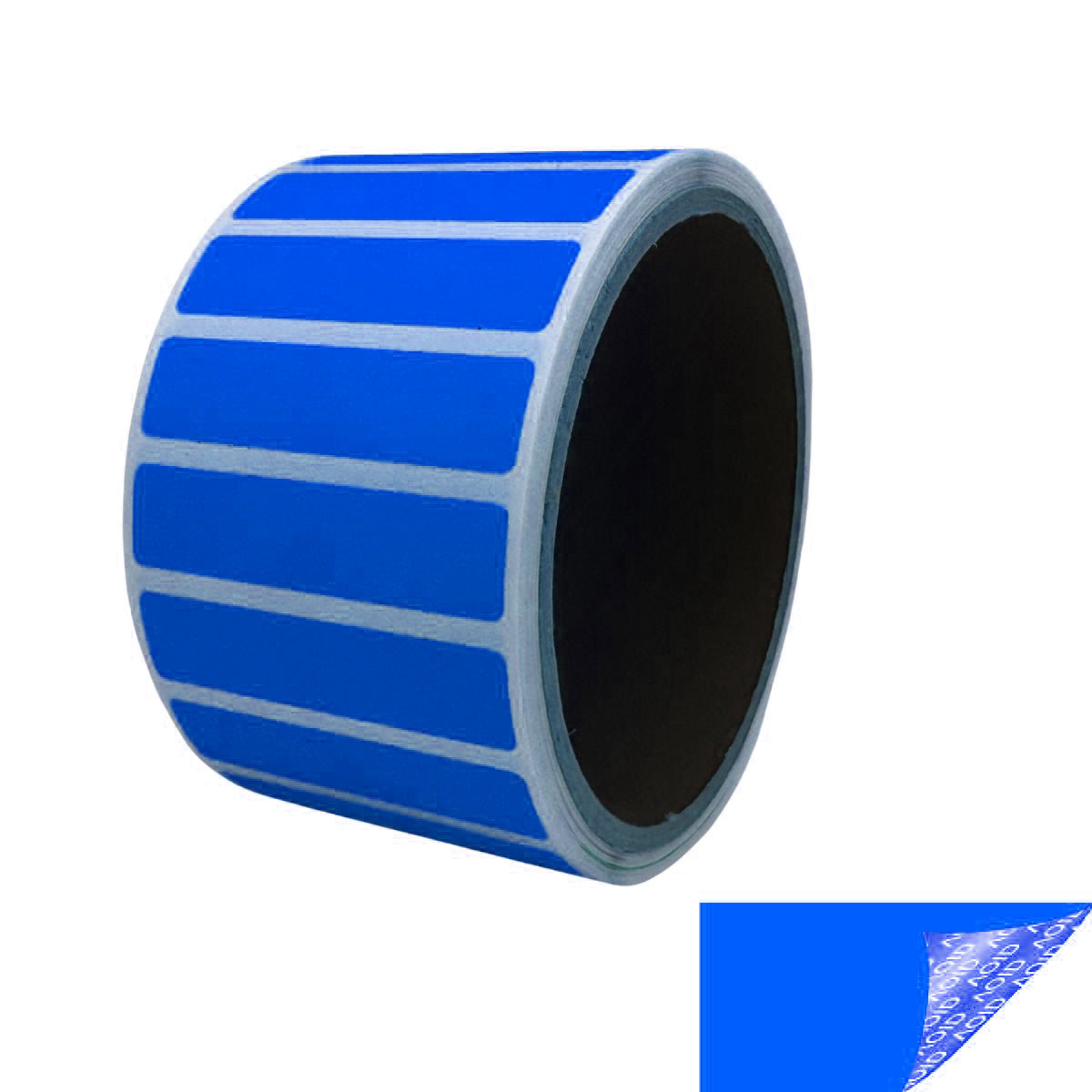 250 Blue No Residue Tamper-Evident Security Labels TamperGuard® Seal Sticker, Rectangle 2" x 0.5" (51mm x 13mm).