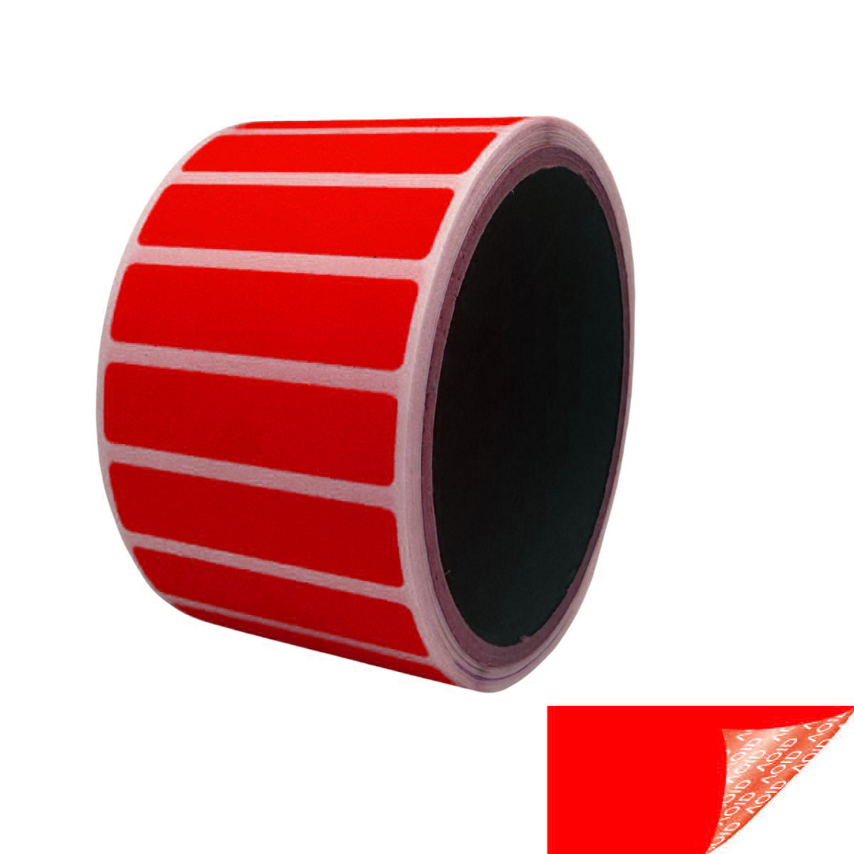 5,000 Red No Residue Tamper-Evident Security Labels TamperGuard® Seal Sticker, Rectangle 2" x 0.5" (51mm x 13mm)