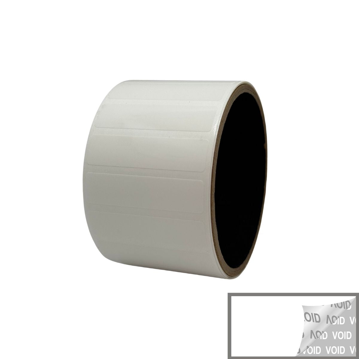 5,000 TamperVoidPro® White Tamper-Evident Security Labels Seal Sticker, Rectangle 2" x 0.5" (51mm x 13mm).