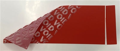 250 Red No Residue Tamper-Evident Security Labels TamperGuard® Seal Sticker, Rectangle 2.75" x 1" (70mm x 25mm).