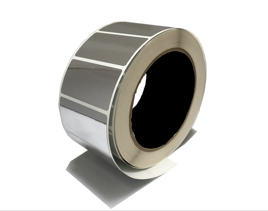 2,000 Silver Bright/ Chrome No Residue Tamper-Evident Security Labels TamperGuard® Seal Sticker, Rectangle 2" x 1" (51mm x 25mm).