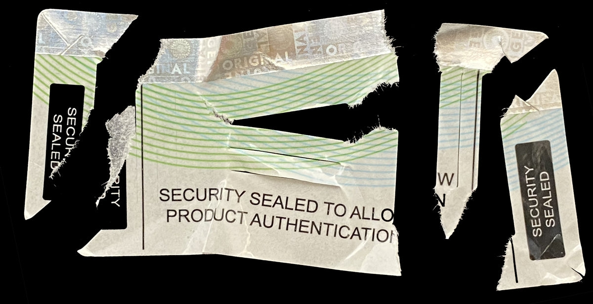 500 Semi Destructible Security Label with Holographic Stripe 2" x 1" (51mm x 25mm)