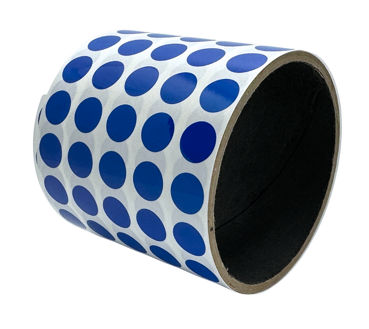 500 Blue Tamper-Evident Security Labels TamperColor® Seal Stickers, Circle 0.5" (13mm).