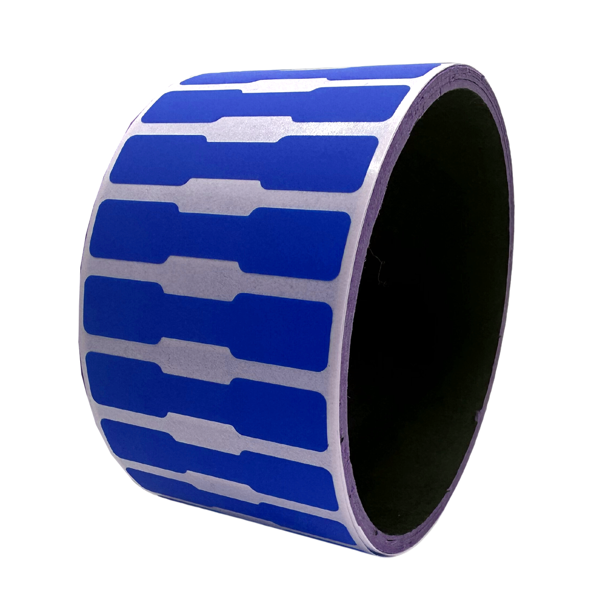 1,000 Blue Tamper-Evident Security Labels TamperColor® Seal Stickers, Dogbone Shape Size 1.75" x 0.375 (44mm x 9mm).
