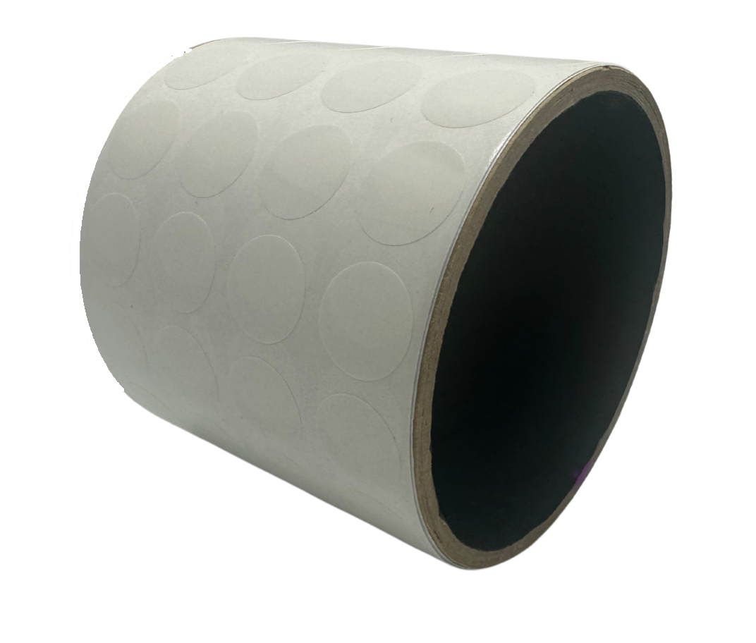 10,000 White Tamper-Evident Security Labels TamperColor® Seal Stickers, Circle 0.5" (13mm).