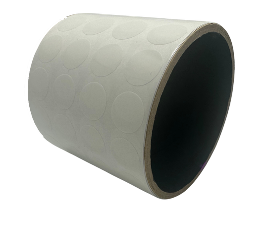 250 White Tamper-Evident Security Labels TamperColor® Seal Stickers, Circle 0.5" (13mm).