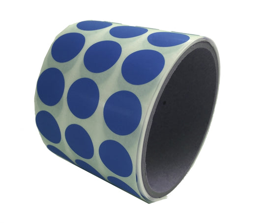 2,000 Blue No Residue Tamper-Evident Security Labels TamperGuard® Seal Sticker, Round/ Circle 0.75" diameter (19mm).