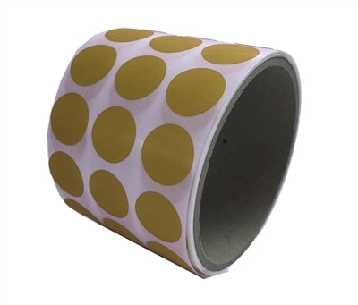 10,000 Yellow No Residue Tamper-Evident Security Labels TamperGuard® Seal Sticker, Round/ Circle 0.75" diameter (19mm).