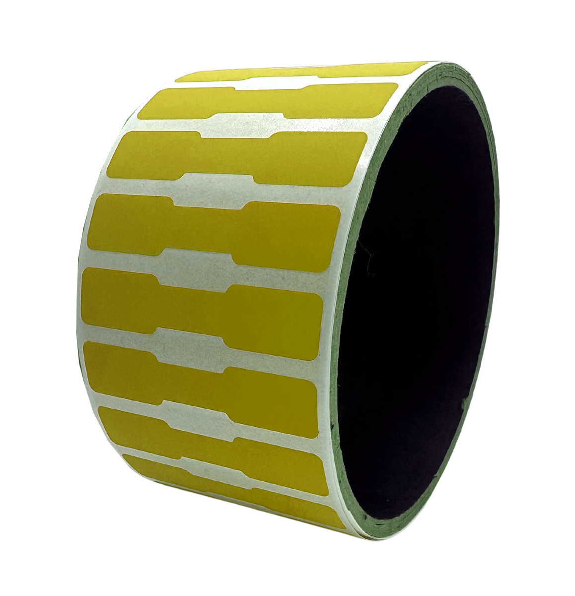 5,000 Yellow No Residue Tamper-Evident Security Labels TamperGuard® Seal Sticker, Dogbone 1.75" x 0.375" (44mm x 9mm).