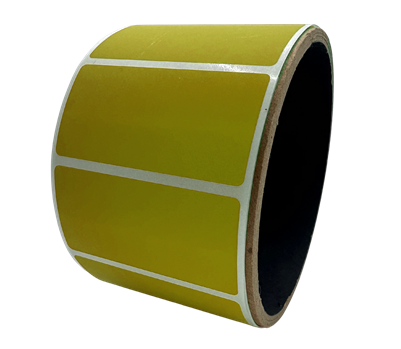 500 Yellow No Residue Tamper-Evident Security Labels TamperGuard® Seal Sticker, Rectangle 2" x 1" (51mm x 25mm).