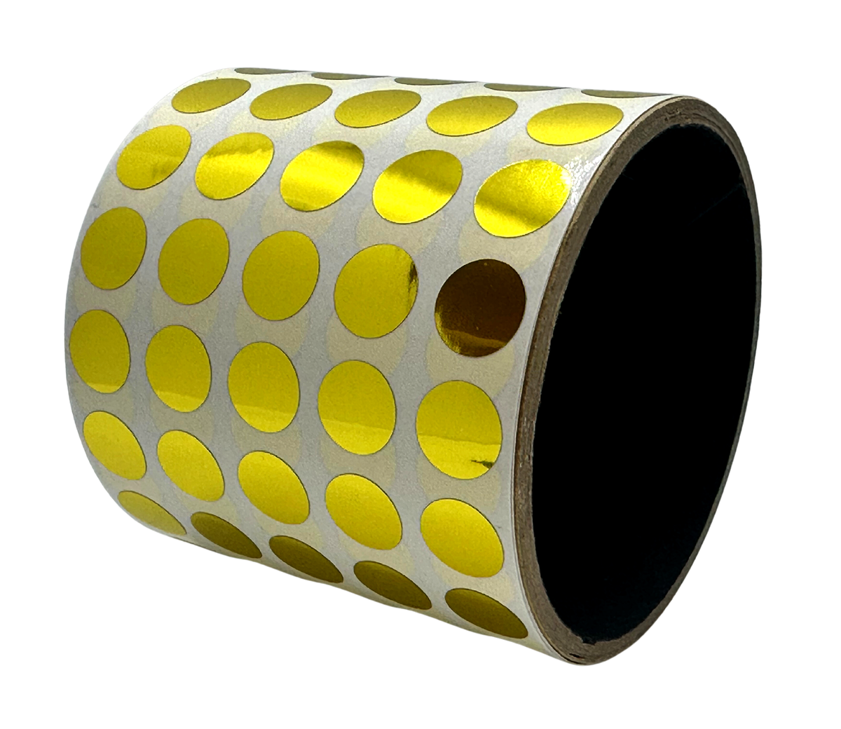 2,000 TamperVoidPro® Bright Gold Metallic Tamper-Evident Security Labels Seal Sticker, Round/ Circle 0.625" diameter (16mm).