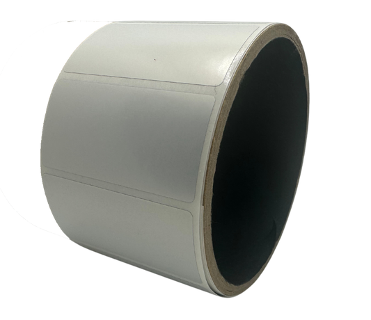 10,000 TamperVoidPro® Silver Matte Tamper-Evident Security Labels Seal Sticker, Rectangle 2" x 1" (51mm x 25mm).