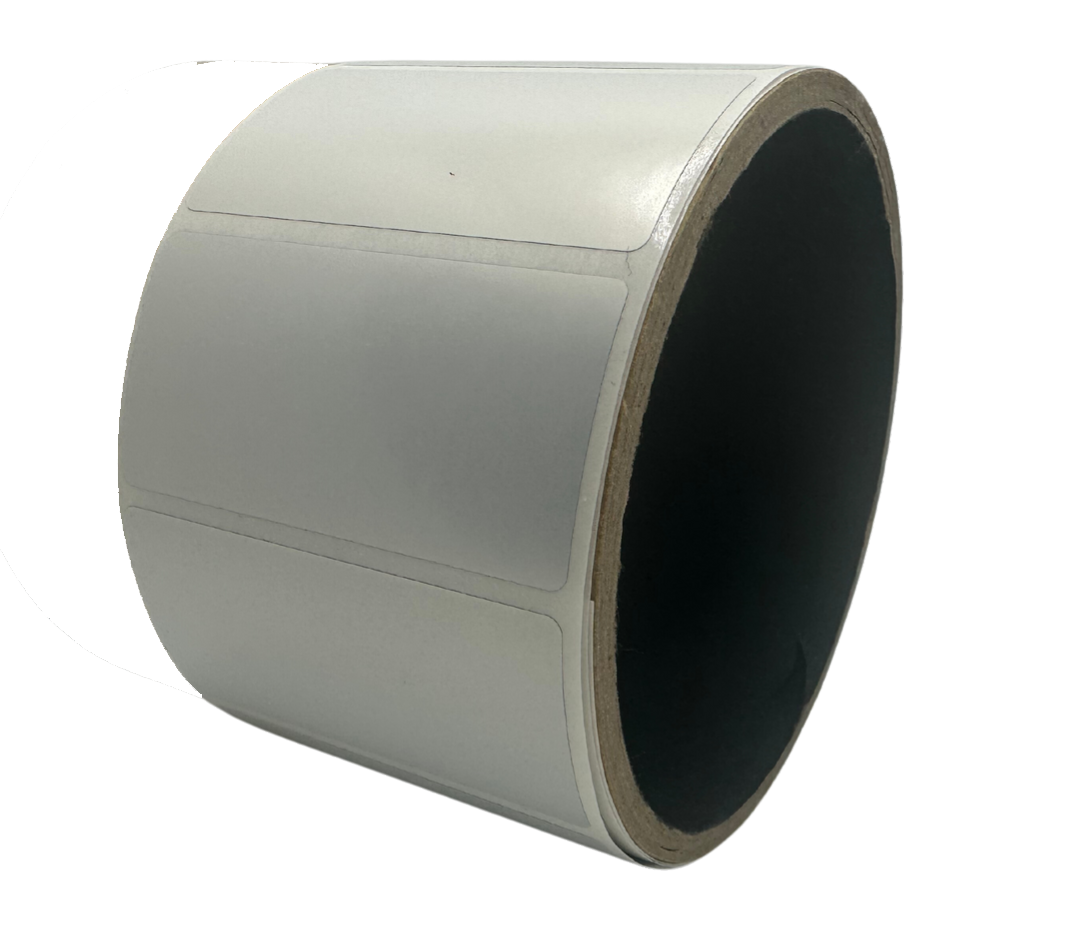 2,000 TamperVoidPro® Silver Matte Tamper-Evident Security Labels Seal Sticker, Rectangle 2" x 1" (51mm x 25mm).