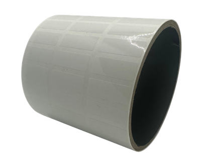 250 TamperVoidPro® White Tamper-Evident Security Labels Seal Sticker, Rectangle 1" x 0.375" (25mm x 9mm).