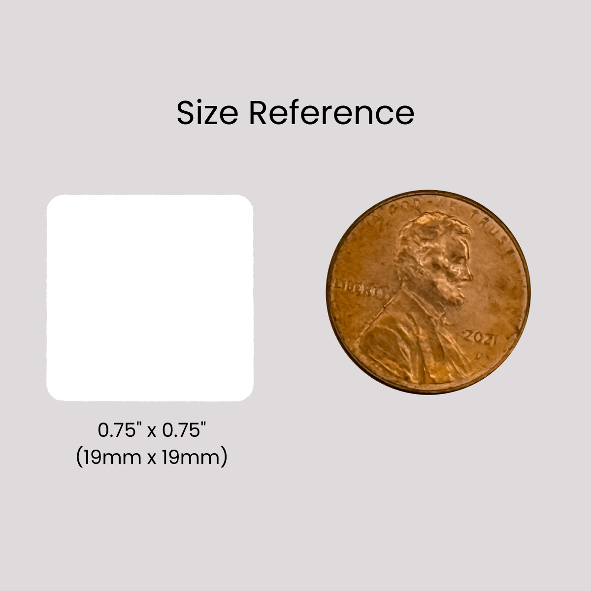 5,000 Red Tamper Evident Security Holographic Label Seal Sticker, Square 0.75" (19mm). CustomPrinted. >Click on item details to Customize.