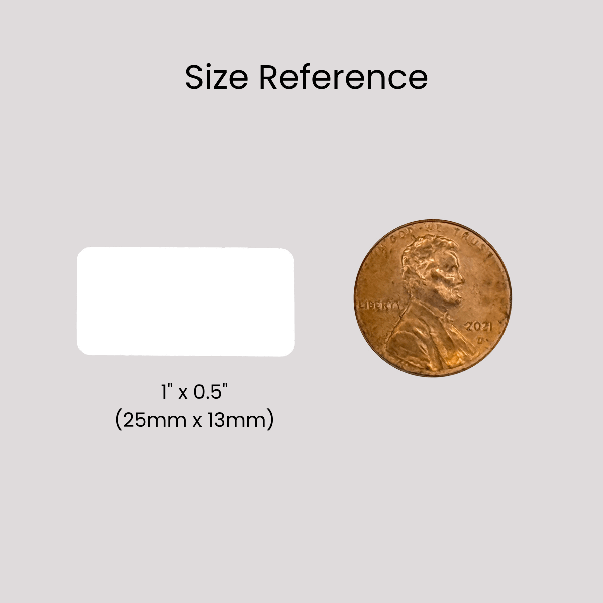 1,000 Clear Tamper Evident Holographic Security Label Seal Sticker, Rectangle 1" x 0.5" (25mm x 13mm).