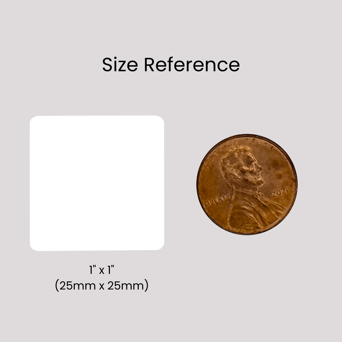 10,000 Silver Tamper Evident Security Holographic Label Seal Sticker, Square 1" x 1" (25mm x 25mm). CustomPrinted. >Click on item details to Customize.