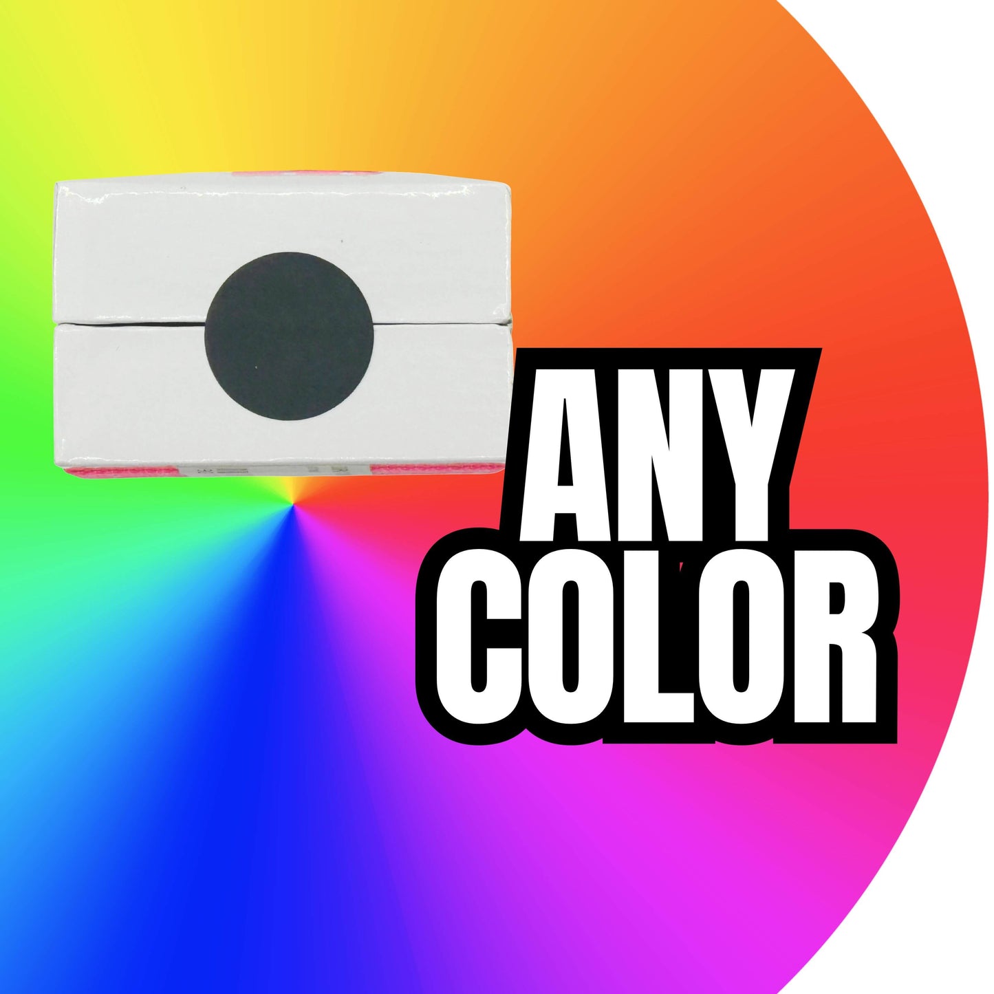 50,000 TamperFlex® Tamper Evident Delaminating Labels, Custom Color - Round/ Circle Size 0.75" diameter (19mm).