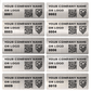 500 Custom Printed Asset Identification Security Stickers with Brushed Chrome Finish Size 1.5" x 0.6" (38mm x 15mm) >Click on item details to customize.