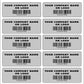 1,000 Custom Printed Asset Identification Security Stickers with Silver Matte Finish Size 1.5" x 0.6" (38mm x 15mm) >Click on item details to customize.
