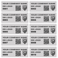 1,000 Custom Printed Asset Identification Security Stickers with Silver Matte Finish Size 1.5" x 0.6" (38mm x 15mm) >Click on item details to customize.