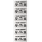 500 Silver Matte Asset Identification Security Labels 2" x 1" (51mm x 25mm), Custom Print. >Click on item details to customize it.