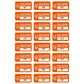 10,000 Custom Printed Two Colors Asset Identification Tags 1" x 0.5" (25mm x 13mm) >Click on item details to customize.