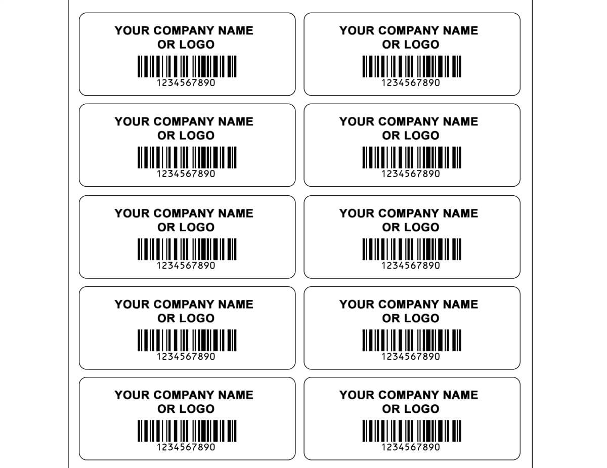 1,000 Custom Printed Asset Identification Security Stickers White Color Size 1.5" x 0.6" (38mm x 15mm) >Click on item details to customize.