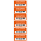10,000 Custom Printed Two Colors Asset Identification Tags 2" x 1" (51mm x 25mm) >Click on item details to customize.
