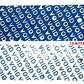 2,000 TamperColor® Blue Custom Printed Security Labels: Tamper Evident, Rectangle 2.75" x 1" (70mm x 25mm) >Click on item details to customize.