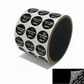 250 Black TamperColor® Tamper Evident Security Label Seal Sticker, Circle 0.75" (19mm). Custom Print. >Click on item details to customize it.