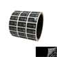 250 TamperColor® Black Custom Printed Security Labels: Tamper Evident, Rectangle 1" x 0.5" (25mm x 13mm) >Click on item details to customize.