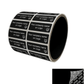 500 TamperColor® Black Custom Printed Security Labels: Tamper Evident, Rectangle 1.5" x 0.6" (38mm x 15mm) >Click on item details to customize.