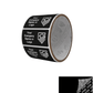 250 Black TamperColor® Tamper Evident Security Label Seal Sticker, Rectangle 2" x 1" (51mm x 25mm). Custom Print. >Click on item details to customize it.
