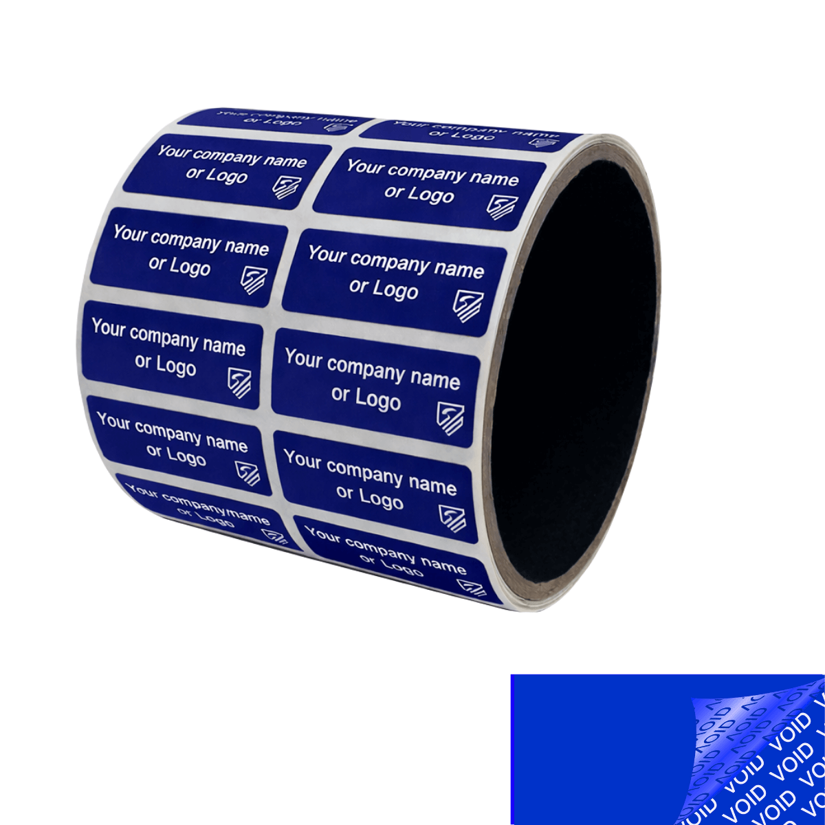 250 Blue Custom Printed TamperColor® Tamper Evident | Intertronix