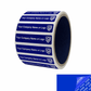 250 Blue TamperColor® Tamper Evident Security Label Seal Sticker, Rectangle 2" x 0.5" (51mm x 13mm). Custom Print. >Click on item details to customize it.