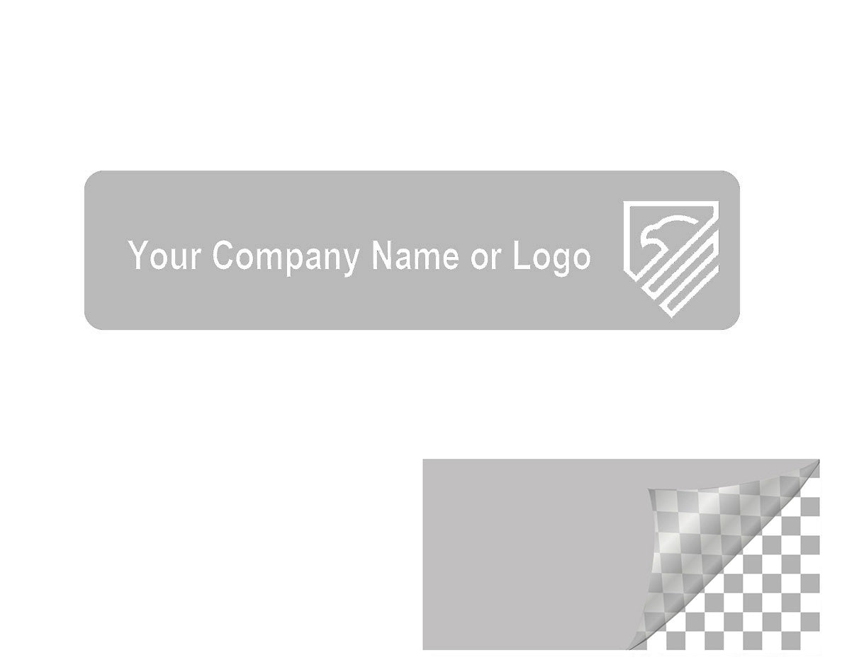10,000 Grey TamperColor® Tamper Evident Security Label Seal Sticker, Rectangle 2" x 0.5" (51mm x 13mm). Custom Print. >Click on item details to customize it.