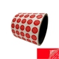 5,000 TamperColor® Red Custom Printed Security Labels: Tamper Evident, Circle 0.5" (13mm) >Click on item details to customize.