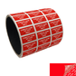 250 Red TamperColor® Tamper Evident Security Label Seal Sticker, Rectangle 1"x 0.375" (25mm x 9mm). Custom Print. >Click on item details to customize it.
