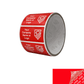 250 Red TamperColor® Tamper Evident Security Label Seal Sticker, Rectangle 2" x 1" (51mm x 25mm). Custom Print. >Click on item details to customize it.