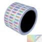 500 TamperColor® Holographic Rainbow Color/ Finish Custom Printed Security Labels: Tamper Evident, Rectangle 0.75" x 0.25" (19mm x 6mm) >Click on item details to customize.