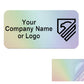 1,000 TamperColor® Holographic Rainbow Color/ Finish Custom Printed Security Labels: Tamper Evident, Rectangle 1" x 0.5" (25mm x 13mm) >Click on item details to customize.
