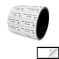 250 TamperColor® White Custom Printed Security Labels: Tamper Evident, Rectangle 1.5" x 0.6" (38mm x 15mm) >Click on item details to customize.