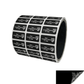 250 Black TamperGuard® Tamper Evident Security Label Seal Sticker Non Residue, Rectangle 1"x 0.5" (25mm x 13mm). Custom Print. >Click on item details to customize it.