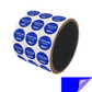 2,000 Non Residue Blue Tamper-Evident Stickers TamperGuard® Security Label Seal , Round/ Circle 0.75" diameter (19mm) >Click on item details to customize.