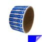 5,000 Non Residue Blue Tamper-Evident Stickers TamperGuard® Security Label Seal , Dogbone Shape Size 1.75" x 0.375 (44mm x 9mm) >Click on item details to customize.